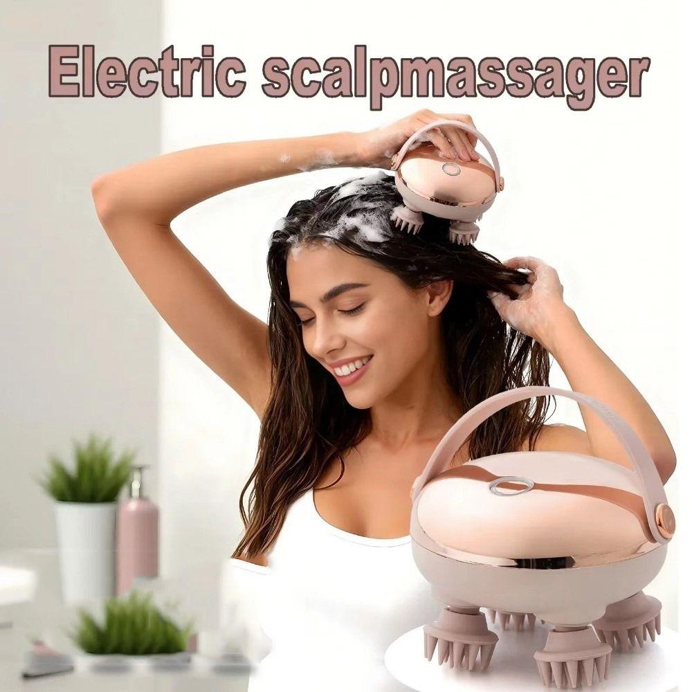 4 Massage Claws Scalp Massager Rechargeable Hair Scalp Massager Electric Head Massager Gift