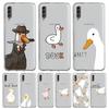 Cartoon Cute Goose Duck Game Phone Case For Samsung Galaxy A12 A32 A50 A70 A20E A20S A10S A22 A30 A40 A52 A72 5G A02S A04S Cover