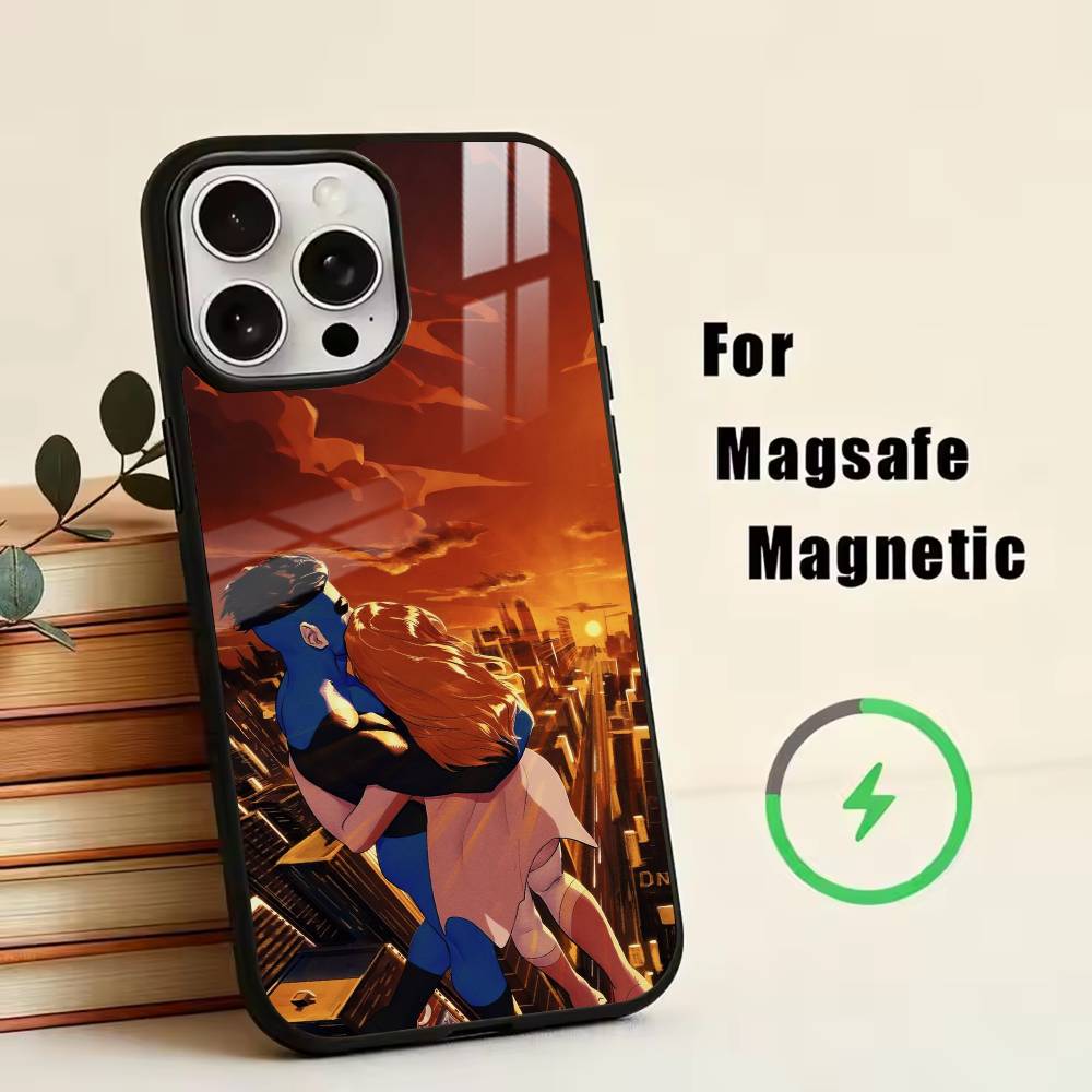 Funny I-Invincible  Phone Case For iPhone17,16,15,14,13,12,11 Plus,Pro Magnetic with Magsafe Wireless Charging iPhone15PRO
