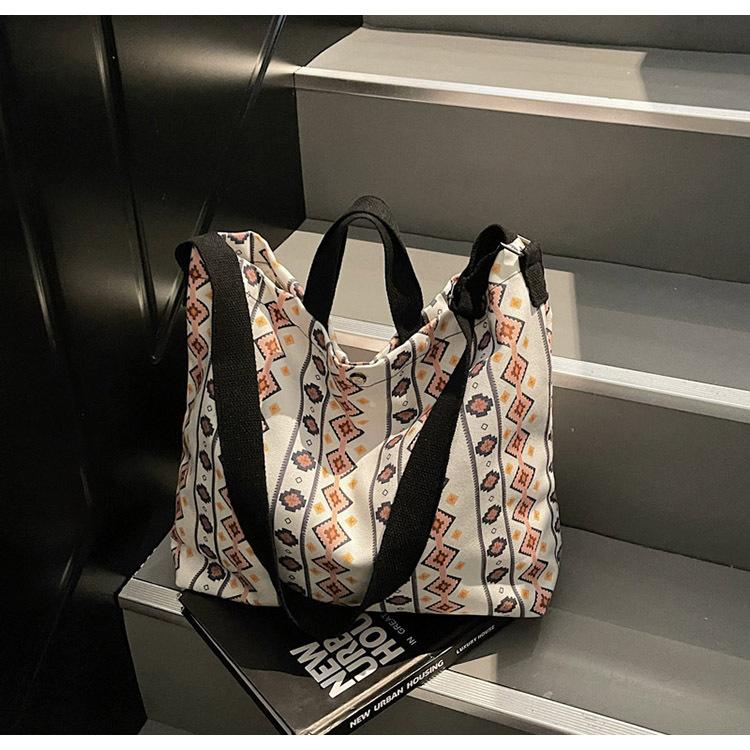 New canvas bag large capacity women's bag handbag tote large bag literature and art student bag shopping bag