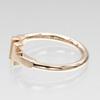 TIFFANY&Co. T wire Ring K18 Pink Gold #3.9(US Size) 2.74g Women Used