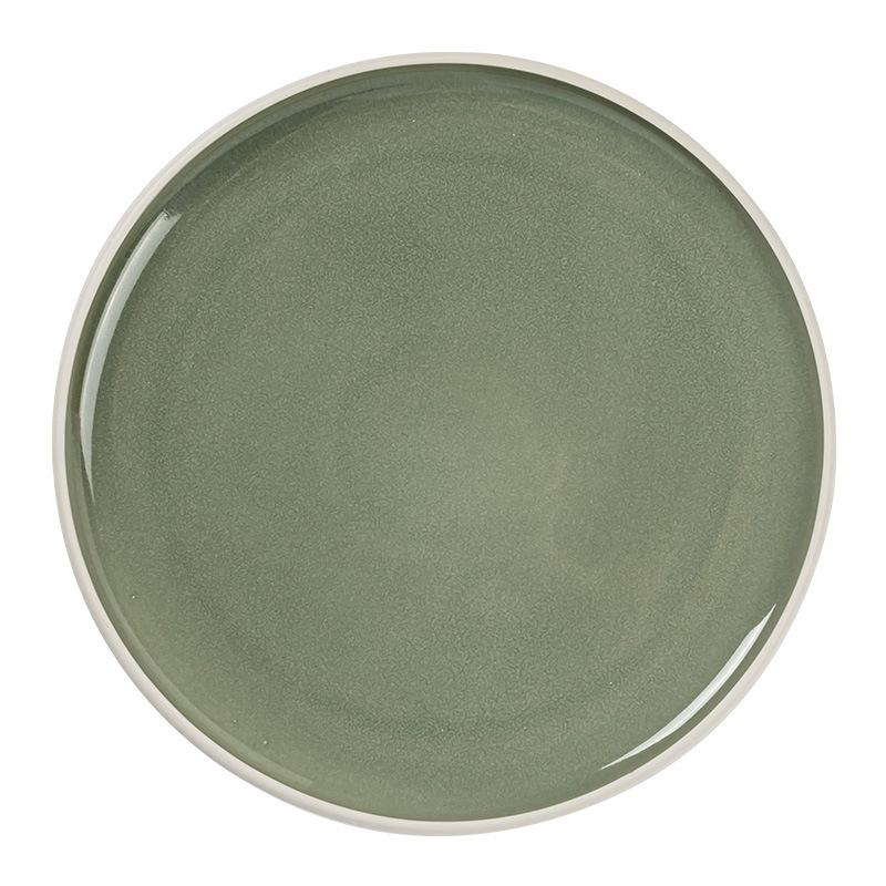 High-Value Simple Ceramic Plate Plate Dinner Plate Home Restaurant Hotel General Plate Round Dessert Plate