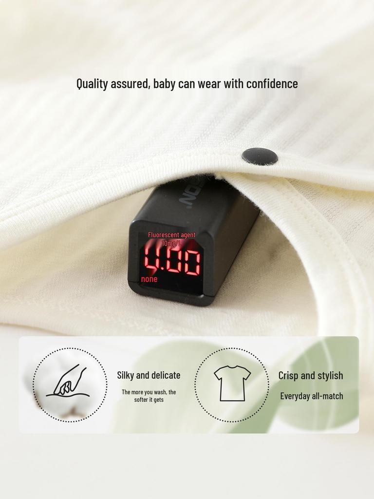 Baby Pure Cotton Long Sleeve Air Conditioning Pajamas - Soft, Skin-Friendly, Breathable, Four Seasons Bodysuit