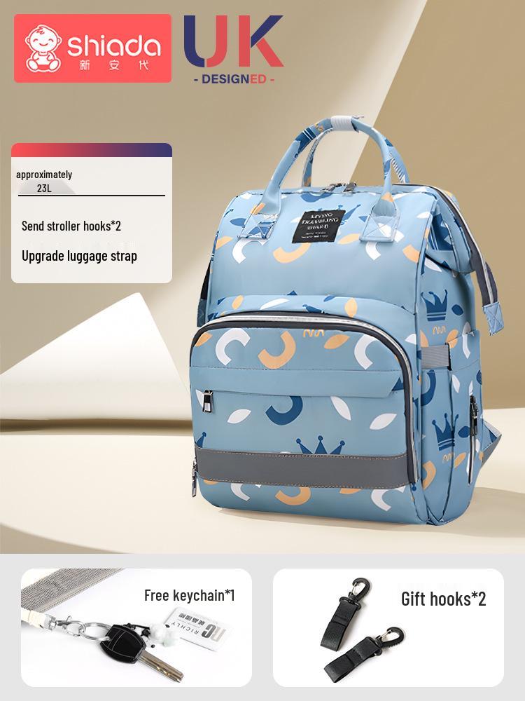 Lightweight Waterproof Mummy Baby Backpack - Large Capacity, Multifunctional Insulated Handbag for Moms
