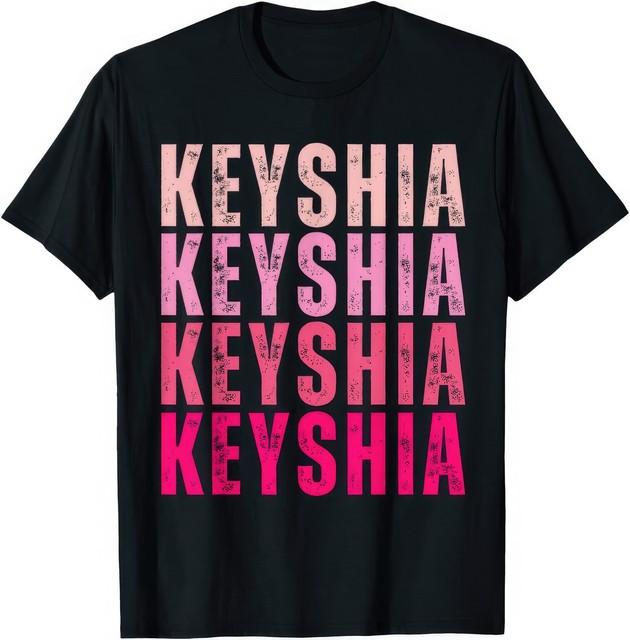 Personalized I Love Keyshia Vintage Name Custom Gift T Shirt XXXXL