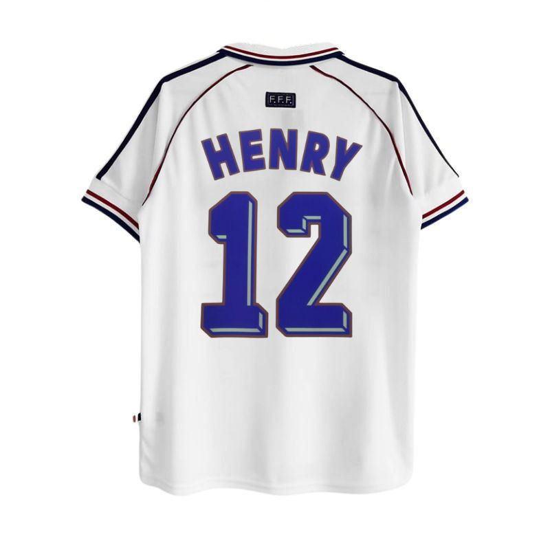 98-06 French GF Retro Thai Jersey No. 10 Zidane No. 12 Henry Short-sleeved Thai Jersey Football Jersey