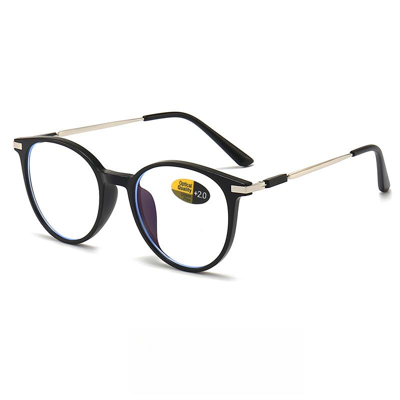 Fashion Anti Blue Light Reading Glasses For Women Men Round Reading Glasses Presbyopic Eyeglasses Vision +0~+4.0 Eyewear