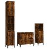 VidaXL Bathroom Cabinet Set 3 Pcs Smoked Oak 3185548