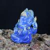 Statua Fatta a Mano in Resina del Signore Ganesha Statuetta Dio Elefante Ganpati per Altare di Casa Decorazione Indù Regalo di Prosperità
