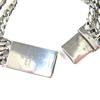 Great GUCCI bracelet ghost Skull GGPattern Triple Chain Silver SV925 Women Used