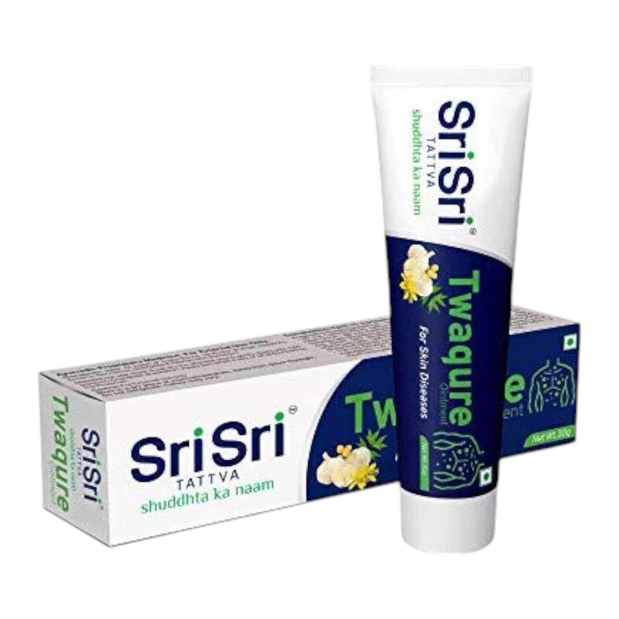 Sri Sri Tattva Twaqure Ointment 30g X Pack of 3 for Skin Care Fungal & Bacterial Protection