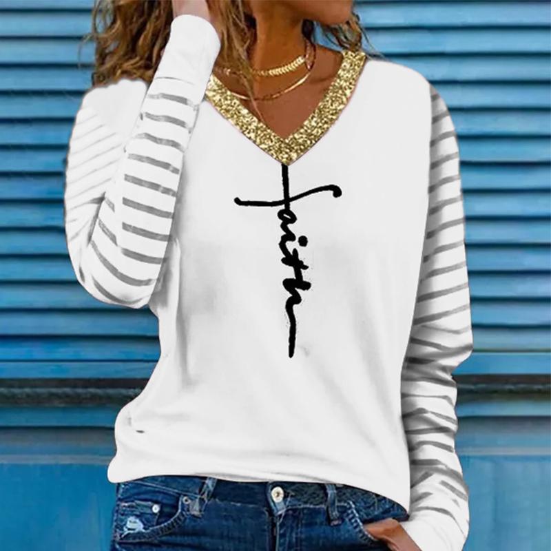 Женские футболки с 3D принтом «Буквы креста»