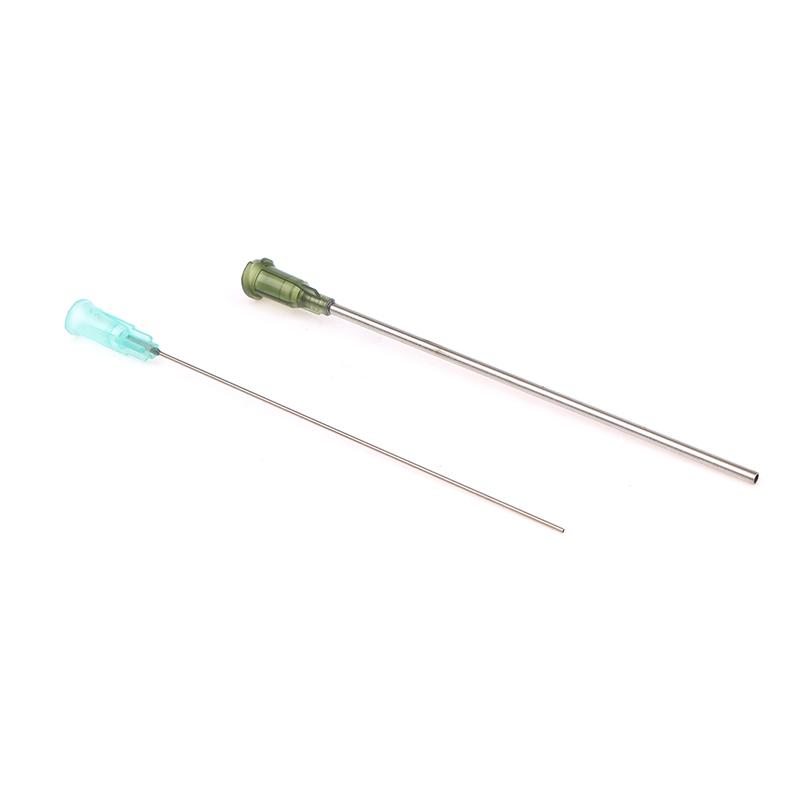 5 Stück Spitze Extra Lang Gesamtlänge 100 mm Stumpfe Spitze Flachkopf Paste Spritze Klebstoff Flüssigkeitsdosiernadel