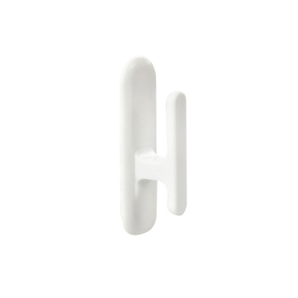 White Adhesive Hook Plastic Blind Cord Holders No Hole Punching Curtain Hooks  Office
