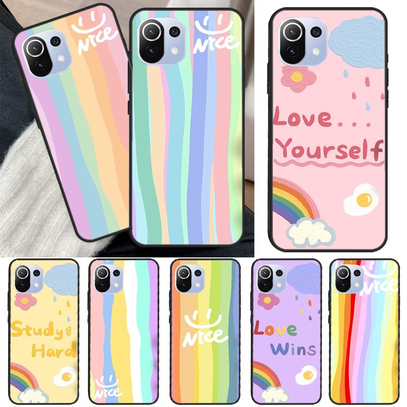 

Радужный милый мультяшный чехол для POCO X5 X3 X4 F5 Pro F3 F4 GT C40 M5s Чехол для телефона Xiaomi 13 11T 12T Pro 12 Lite POCO X5