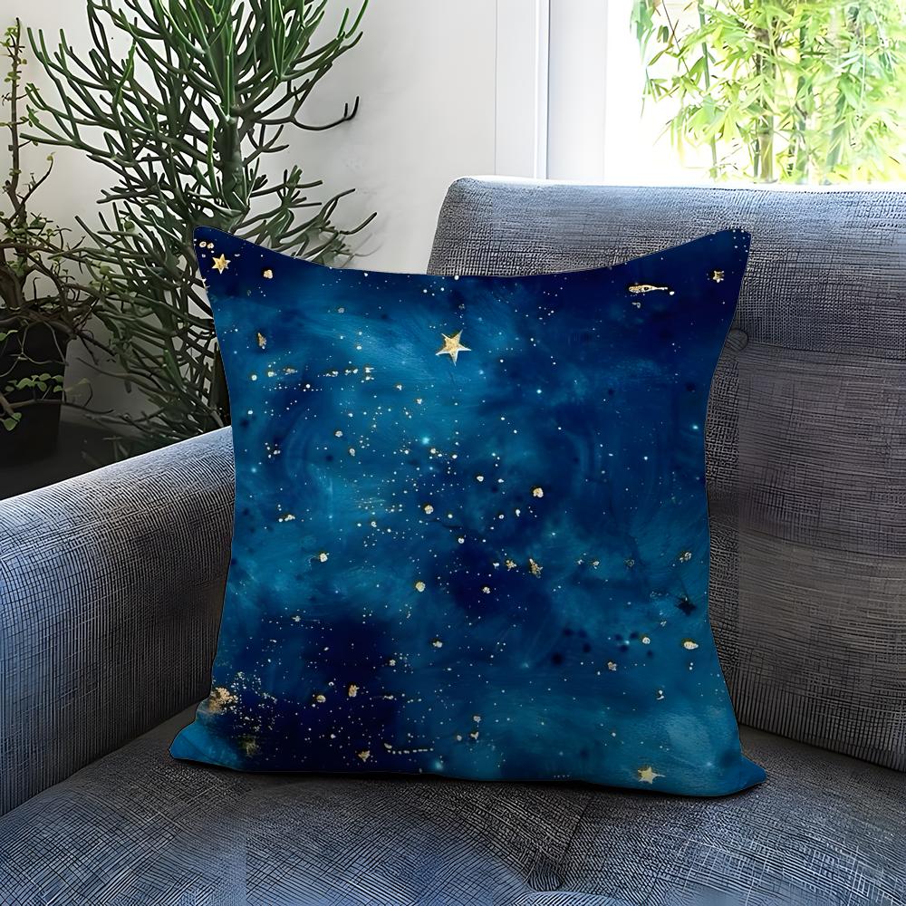 The Starry Sky Cushion Cover Comfortable Reversible Pillow Cover Ideal for Car Sofa Bedroom Beyond