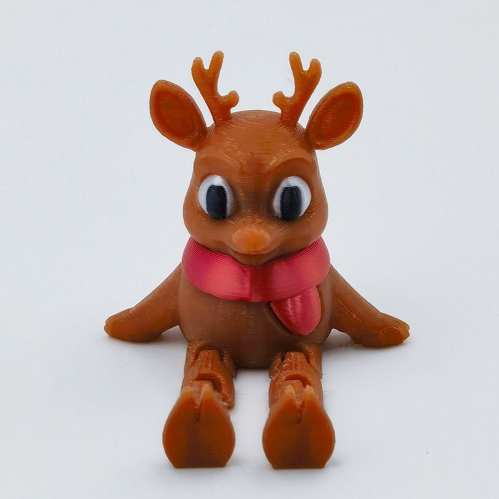 Kreative 3D-Druck Weihnachtsdekoration Schneemann Rentier Weihnachtsmann Xmas Anhänger Schreibtischspielzeug Ornamente Festliche Kollektion