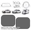 2 Pcs Car Window Shades High Quality Mesh Foldable Sun Shade Auto Window Protector Accessories Block Sun Heat for People