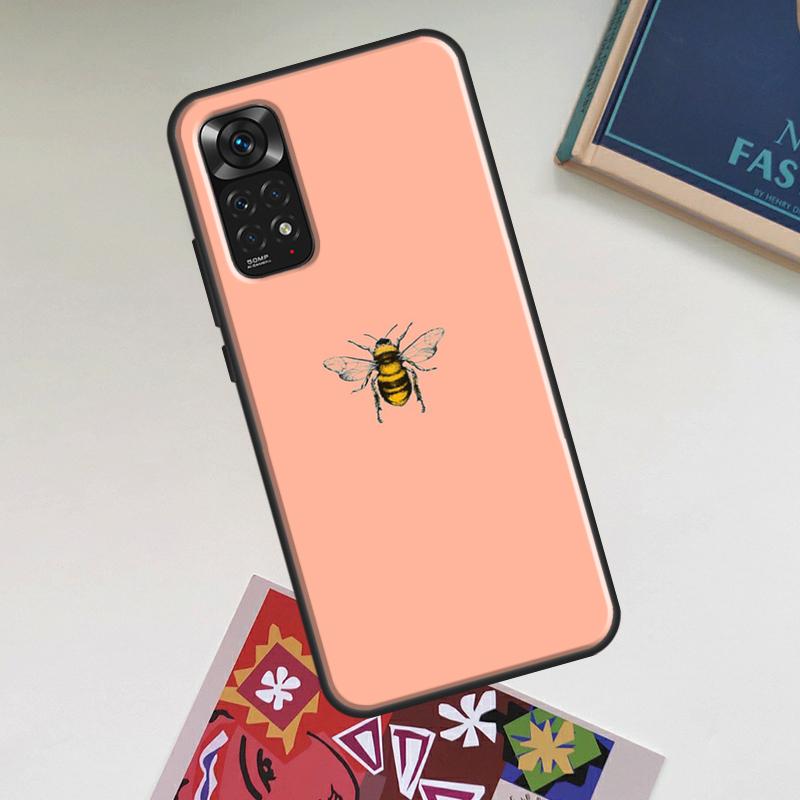 Bee Art Case For Xiaomi Redmi Note 12 Pro Plus 8 9 10 11 Pro 8T 9S 10S 11S 12S 9C 10A 10C 12C Cover