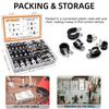 52Pcs Rubber Cushioned Cable Clamp Assortment Kit, 304 Stainless Steel Wire Pipe Clips, 6 Sizes 1/4" To 3/4" For Automotive Boat RV Cable Management