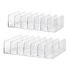 Plastic Eyeshadow Palette Makeup Organizer 7 Cell Cosmetic Storage for Cosmetic Eyeshadow Bathroom Countertop Vanity