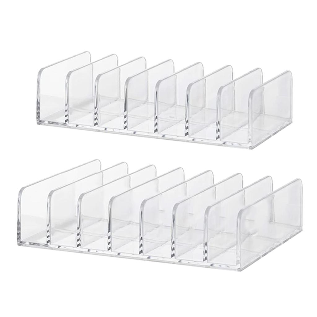 Plastic Eyeshadow Palette Makeup Organizer 7 Cell Cosmetic Storage for Cosmetic Eyeshadow Bathroom Countertop Vanity