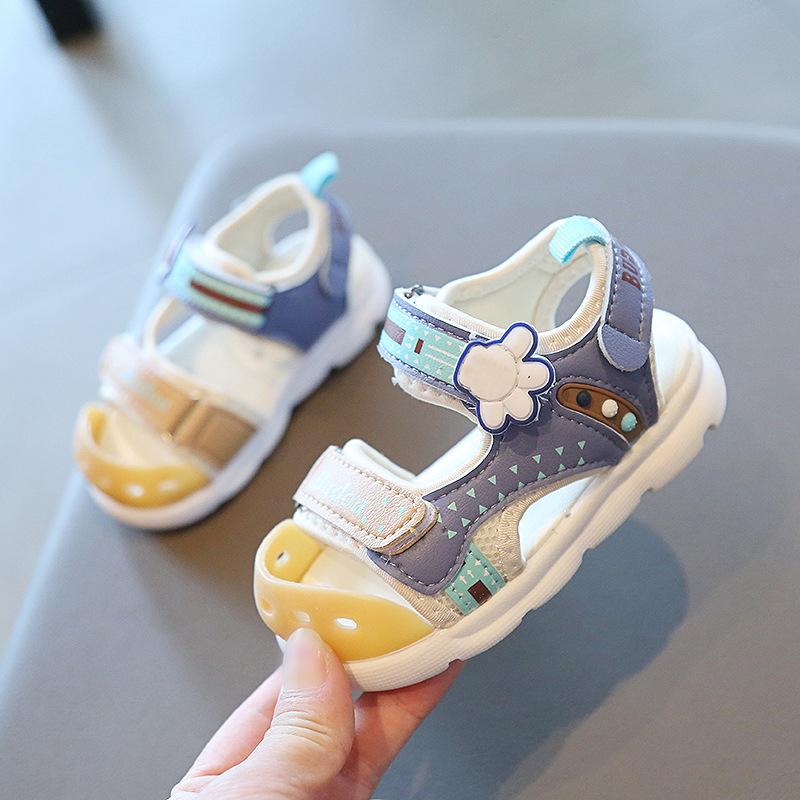 

Мода 2024 Лето Новые Детские Сандалии Детская Обувь Для Малышей Девочек Пляжная Обувь Baotou Мягкая Нескользящая Подошва Мальчики Спортивные Сандалии Досуг 18 insole12cm синий