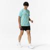 Mizuno Table Tennis Game Short JTTA Blue Radiance Shirt, Sleeve, Certified, Moisture-Wicking, Quick-Drying, Unisex, 82JAC104,