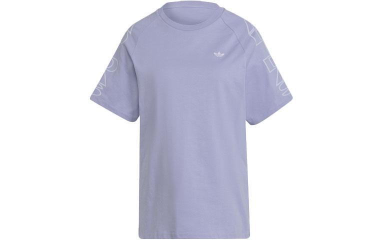 Adidas Originals T Shirts Women s Light Purple Crew Neck Moderate H20254 32