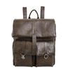 Schoolbag Vintage PU Leather Backpack Men's and Women's Commuter Niche Design Sense Travel Backpack Advanced Sense Student School Bag Computer Bag