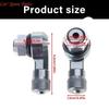 Y4UA Replacement Tire Valves Stems 90 Degree Aluminum Tyre Valves Stem for Motorbike