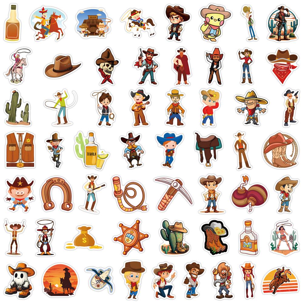 110 Cowboy Denim Doodle Aufkleber Koffer Laptop Handy Cartoon Aufkleber dekorieren