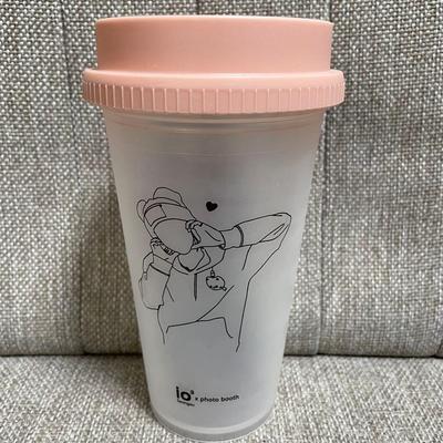 [USED] Stray Kids Hyunjin Birthday Cafe First-come-first-served Bonus Clear Tumbler