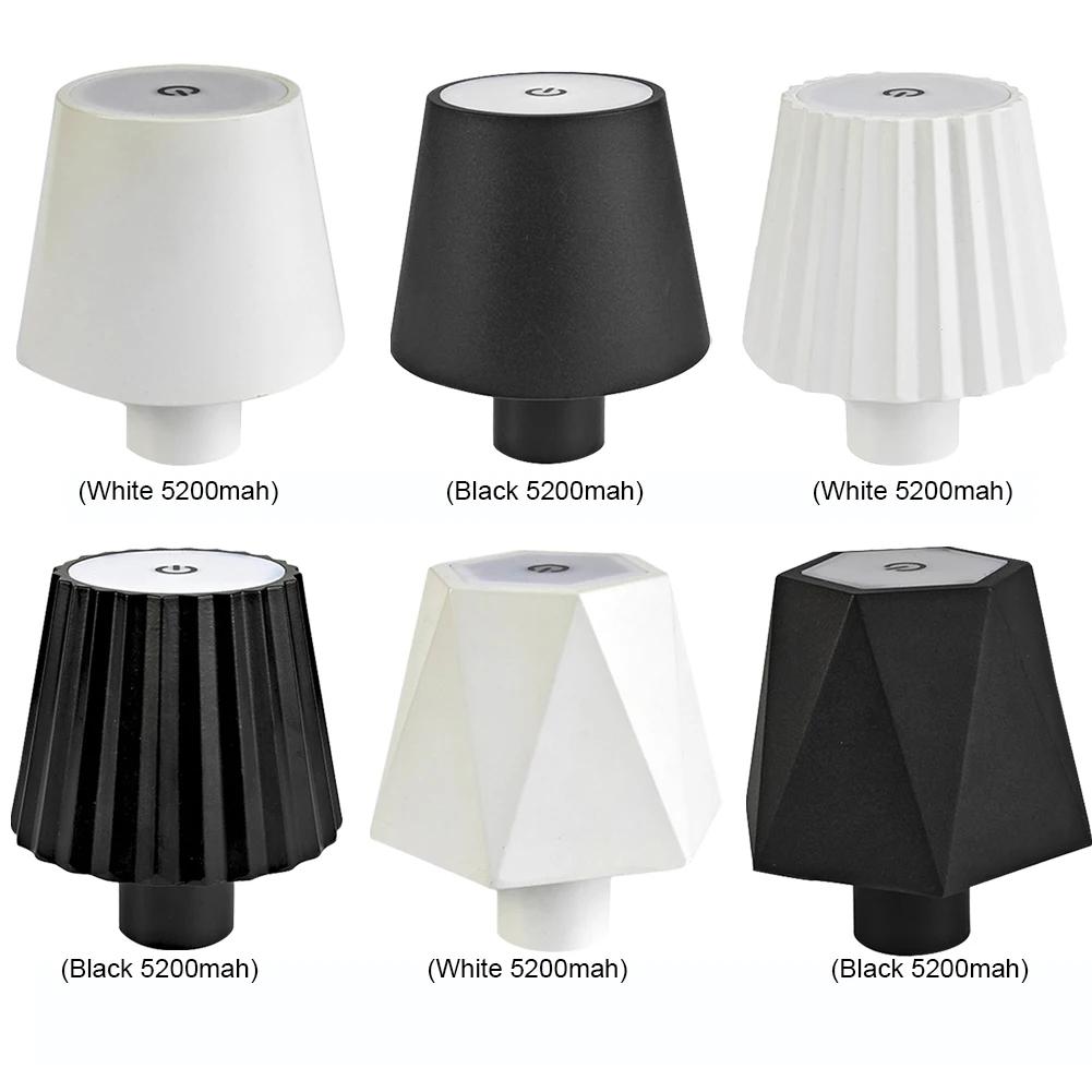 LED Table Lamp USB Rechargeable 5200mAh Dimmable LED Bottle Lamp IP64 Waterproof Portable Table Light for Outdoor Dining Bedroom