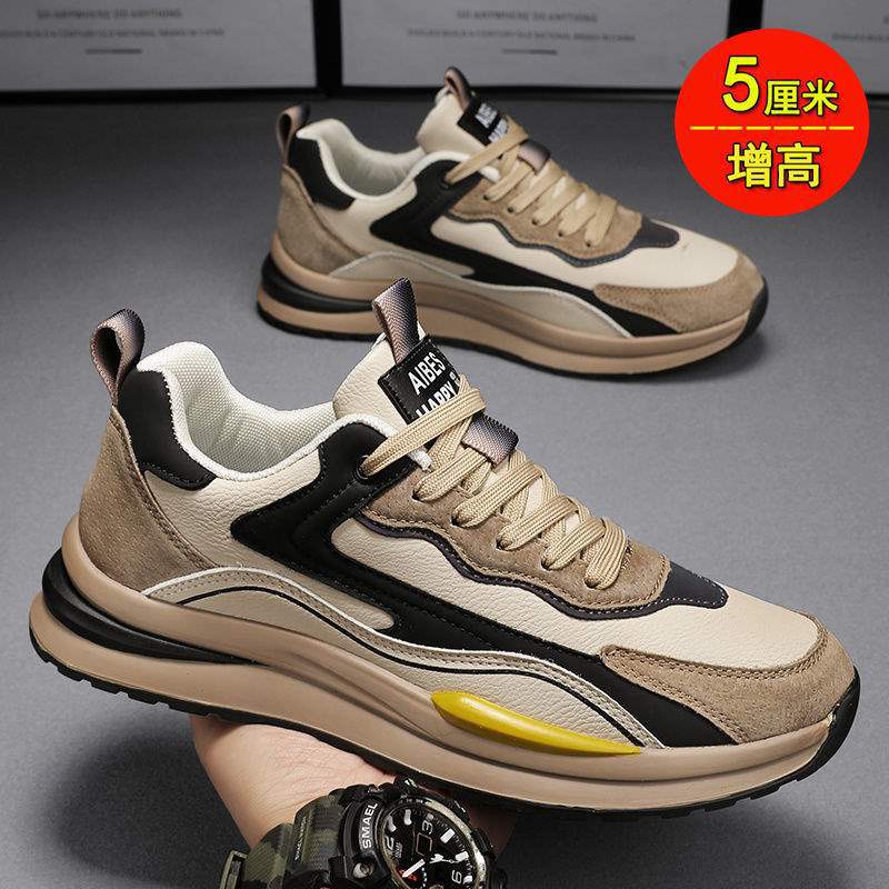 Sports men's shoes four seasons velvet warm cotton shoes leather surface waterproof, non-slip and wear-resistant work leisure work labor protect