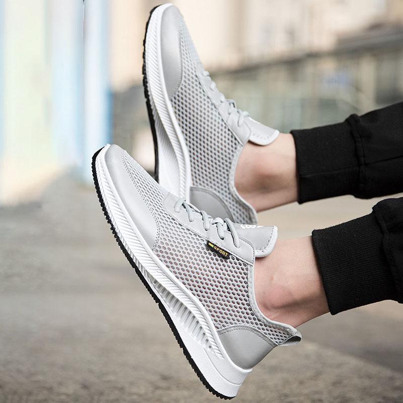 Scarpe in Rete da Uomo Estive Scarpe Singole Traspiranti Antiscivolo Leggere Scarpe da Passeggio Deodoranti Sportive da Corsa Scarpe da Uomo Scarpe Casual