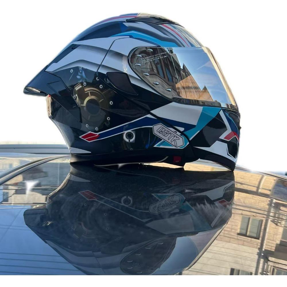 New face-off helmet extra large 70 extra large head circumference double lenses new motorcycle helmet