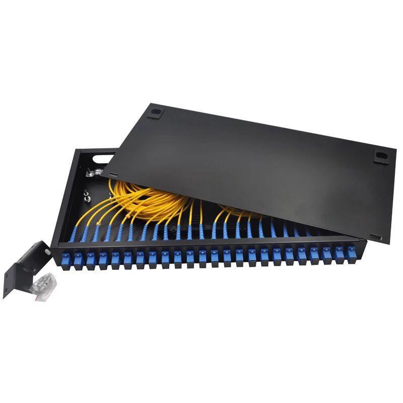 24 Ports Fiber Patch Panel With Sc Pigtail Adapter For Enhanced Connectivity Solutions