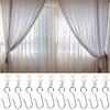 10pcs Heavy Duty Drapery Roller Carrier White Plastic Shower Curtain Pulley  Curtain Tracks