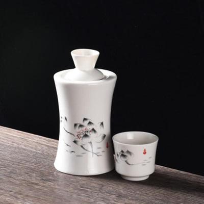 Peach Zhi Ceramic Warm Wine Pot Set