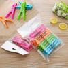 Assorted 21-Pack Heavy-Duty Plastic Clothespins - Spring-loaded clothespins, ideal for drying clothes