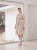 Koes Cotton Pleated Dress_Beige