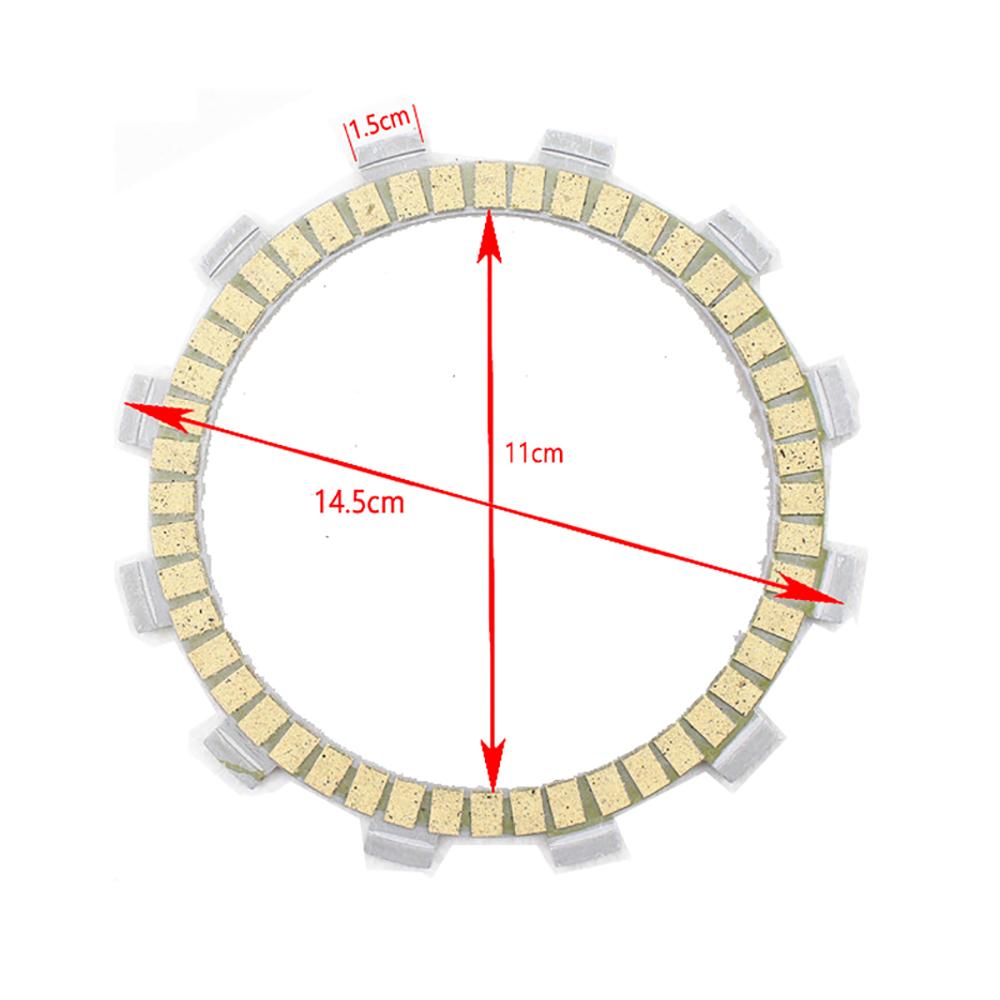 Motorcycle 9Pcs Paper-Based Clutch Friction Plates 8Pcs Steel Plates Disc Kits For YAMAHA YZF-600 R6 YZF600 YZFR6