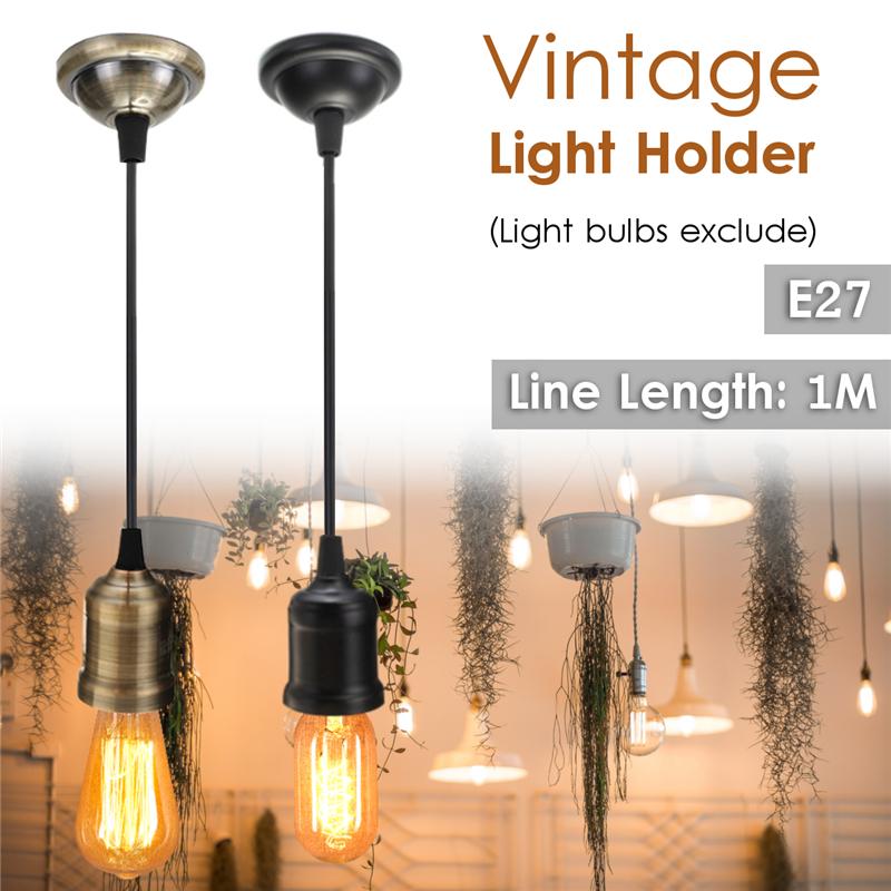 E27 Vintage Pendant Hanging Light Holder Edison Retro Bulb Lamp Base Socket At Affordable S Free Real Reviews With Photos Joom - Hanging Pendant Lamp Base