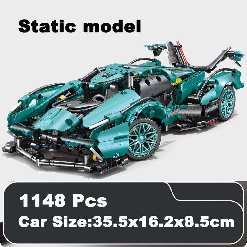 Rc Building Blocks Car Racing Technical V12 Lambo Super Speed Technik Sports Model Bricks Assembly Toys Boy Adult Kid Child Gift