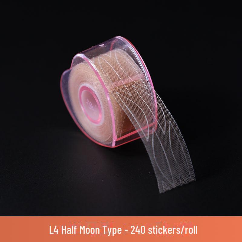 Lace Double Eyelid Stickers: Breathable, Flesh-Colored Mesh for Natural Beauty