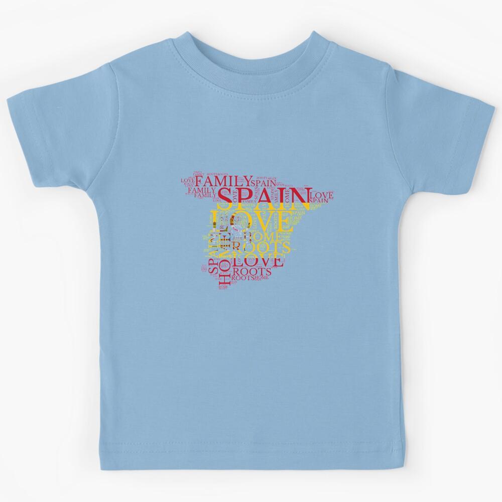 Spain Love, Home, Roots Map Kids T-Shirt 120