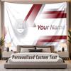 Custom Name Text Tapestry Aberdeen FC Personalized Polyester Wall Tapestry For Bedroom And Room
