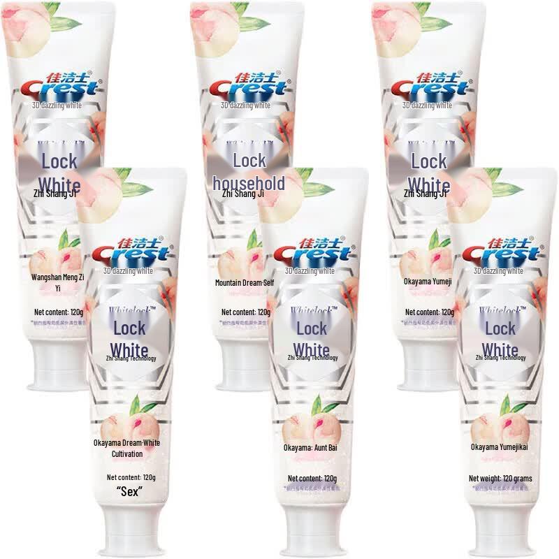 Crest Dual-Color Whitening Toothpaste - Okayama Dream Peach
