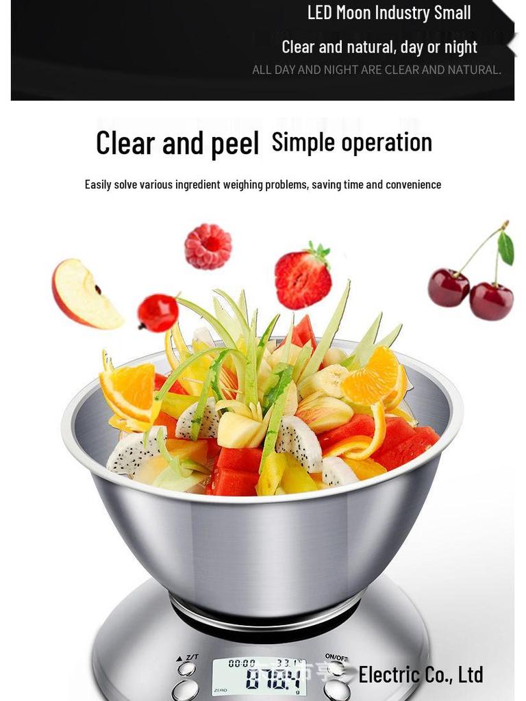 High Precision Stainless Steel Kitchen Scale for Baking and Food